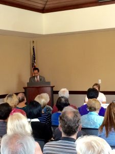 California State Assemblyman Ed Chau holds seminar to warn seniors of scams (photo by Chau's office).