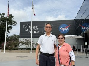 Visiting NASA's space center.